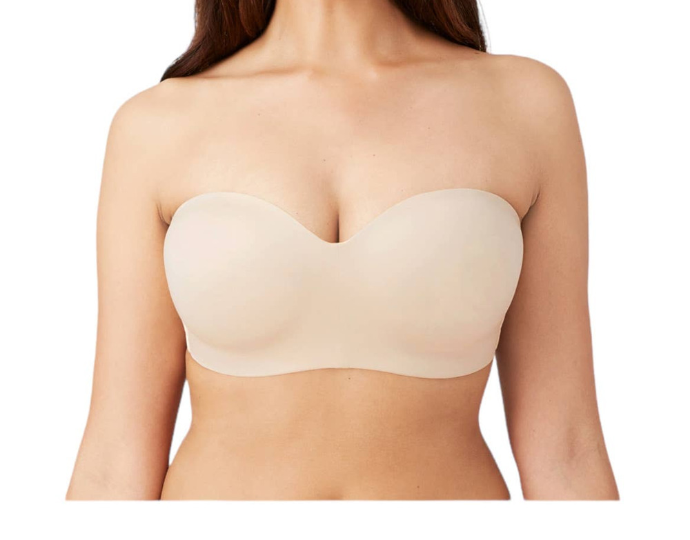 Wacoal bra 854372 Staying Power wire free strapless tan size 34DDD 34F
